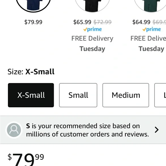 Navy hooded swim parka in adult XS from Adoretex New With Tags - Picture 5 of 5